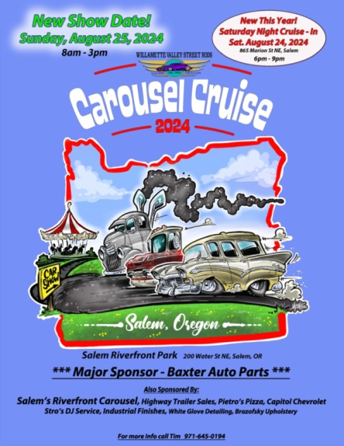 2024 WVSR Carousel Cruise Weekend Flyer and Regisrtration Form